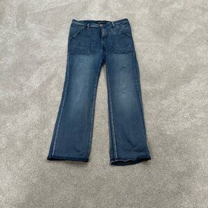 Classic Boot Cut Women's Jeans in Deep Blue